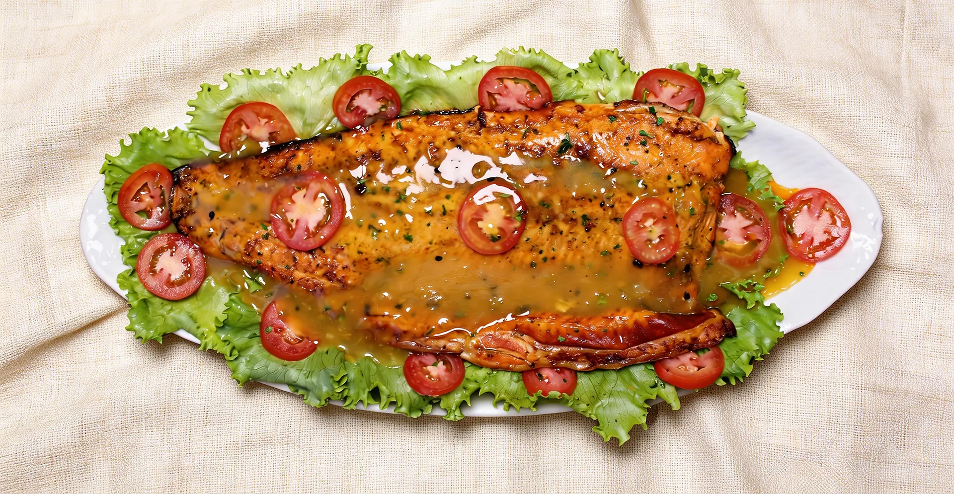 Mesa com pratos e bebidas